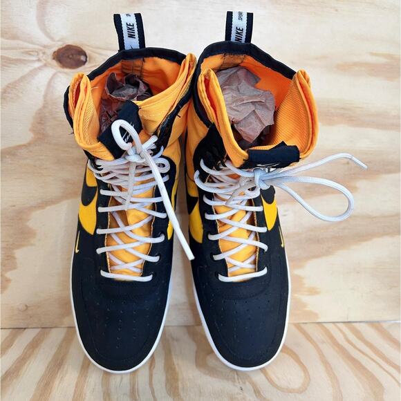 Nike -SF Air Force 1 High Laser -Sneakers -Yellow Black -Men's - 12 - 864024-800 - Picture 7 of 9